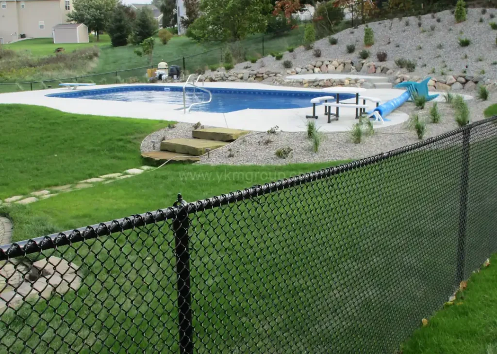 Pool Chain link fence