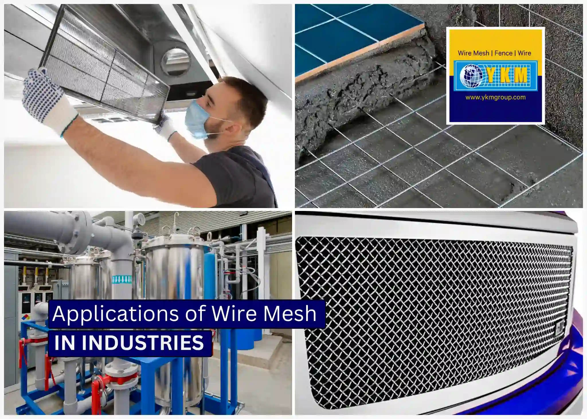 What is wire mesh used for in Industries