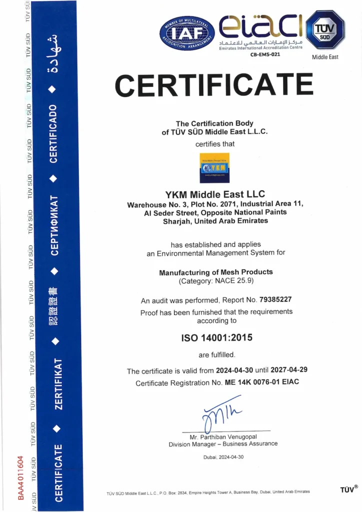 YKM-Middle-East-LLC-ISO-14001-Certificate