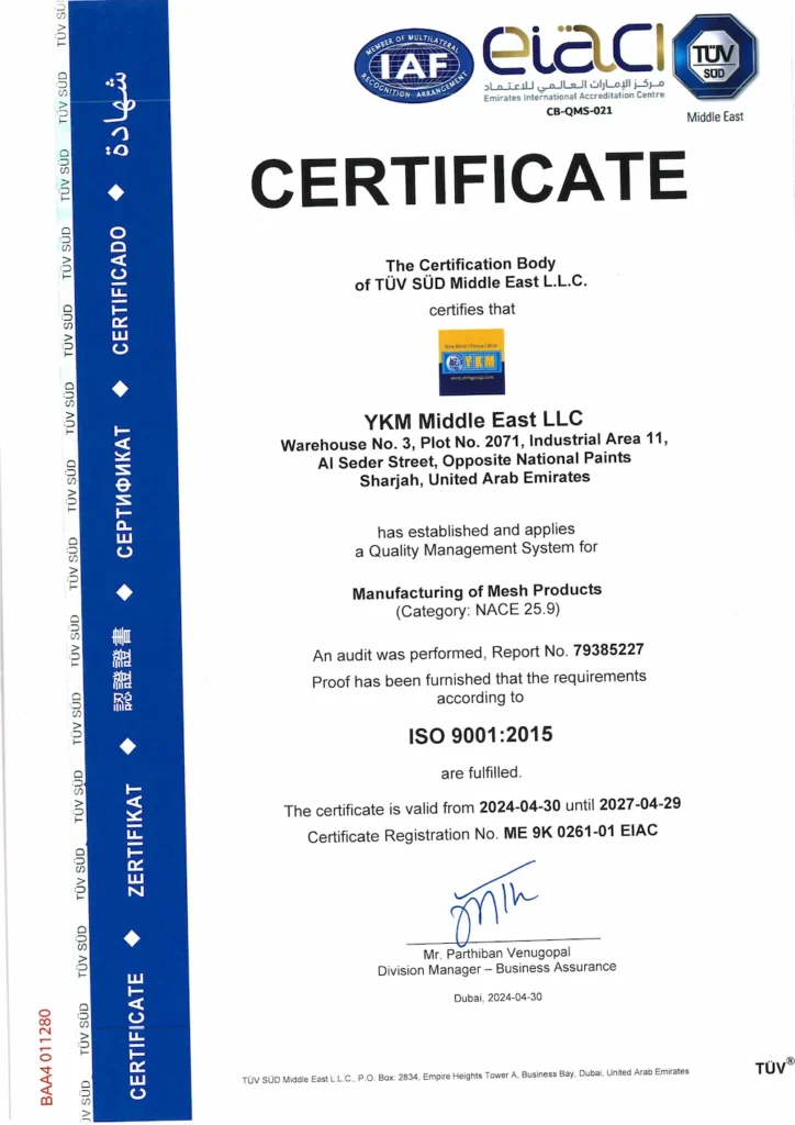 YKM-Middle-East-LLC-ISO-9001-Certificate