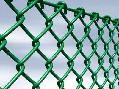 PVC Coated Chain link Fence in Saudi Arabia